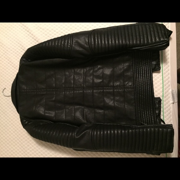 Leather Biker style Jacket - Picture 2 of 4